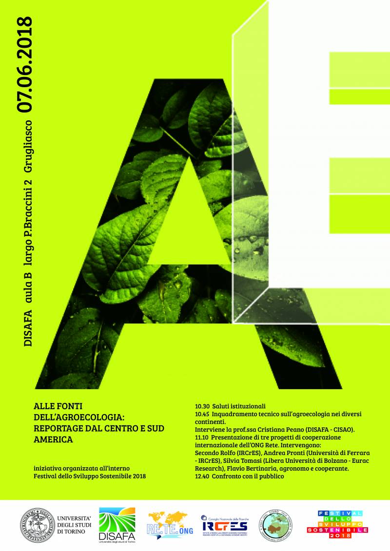 Alle fonti dell'agroecologia: incontro il 7 giugno