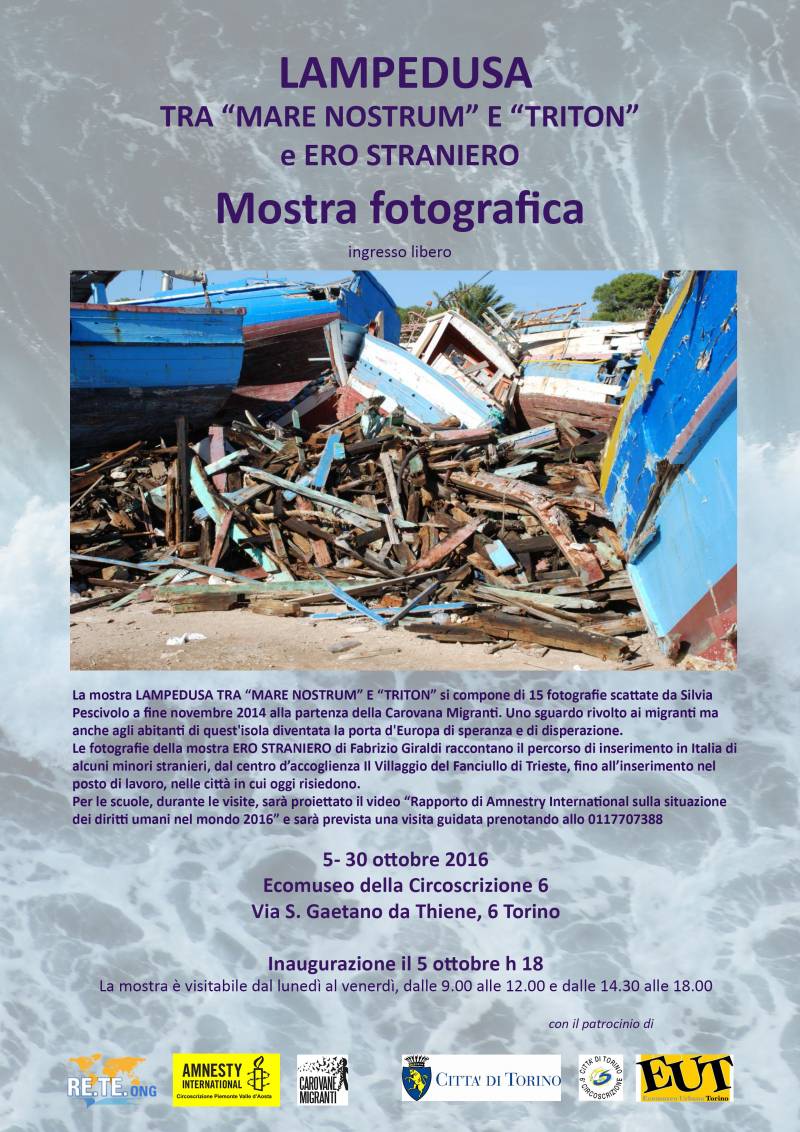 Mostra LAMPEDUSA tra Mare Nostrum e Triton